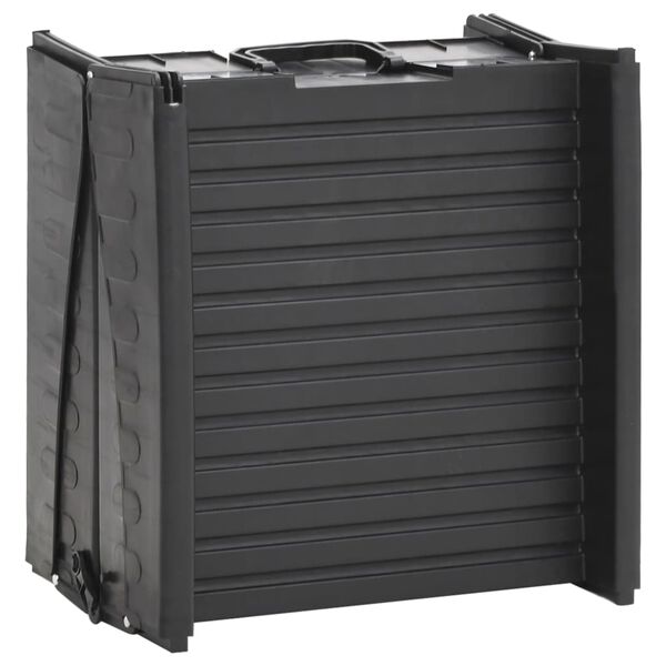 vidaXL Folding Dog Ramp Black 153x40x12.5 cm Plastic