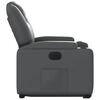 vidaXL Electric Stand up Recliner Chair Grey Faux Leather