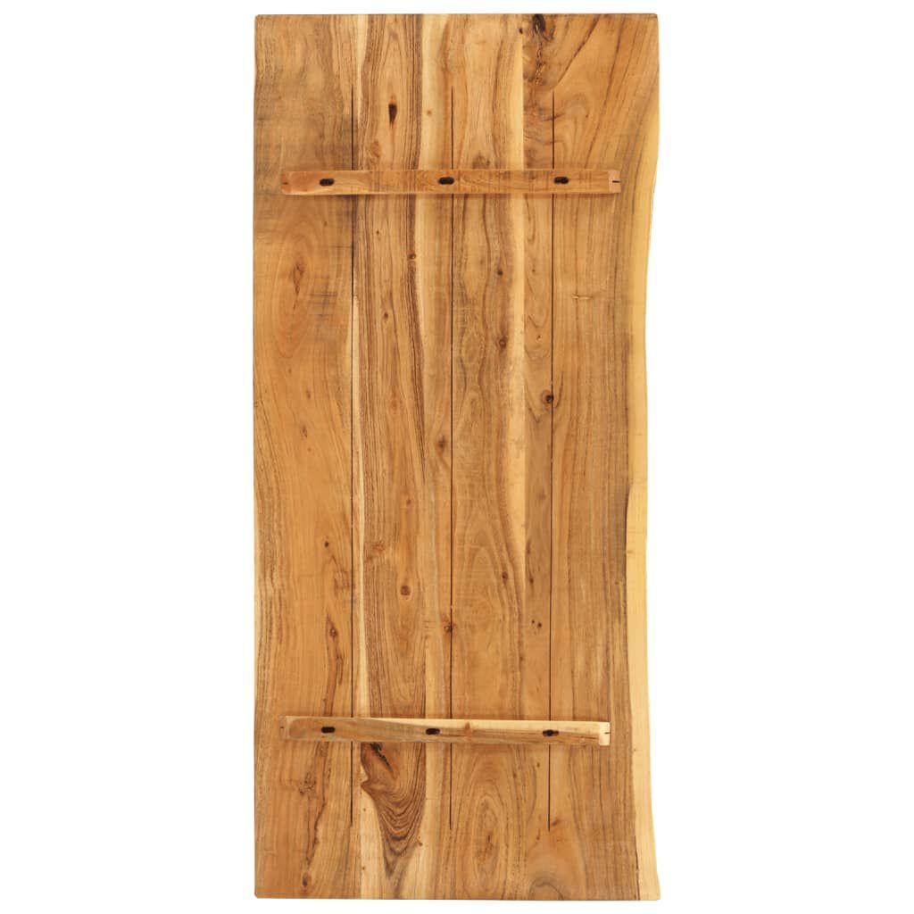 vidaXL Bathroom Vanity Top Solid Acacia Wood 114x52x3.8 cm