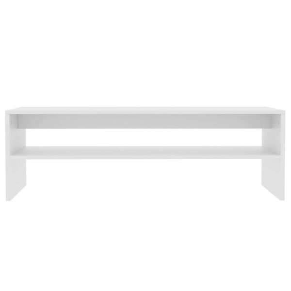 vidaXL Coffee Table White 100x40x40 cm Engineered Wood