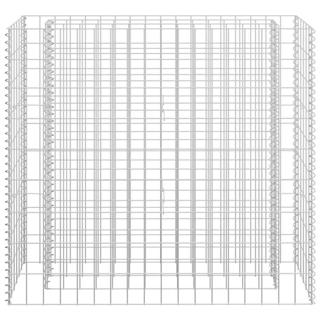 vidaXL Gabion Raised Bed Galvanised Steel 90x30x90 cm