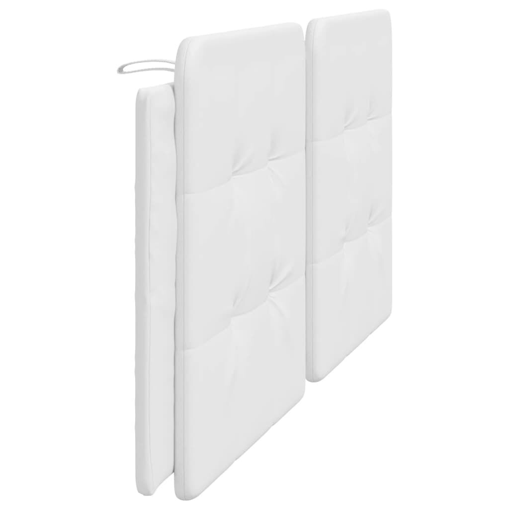 vidaXL Headboard Cushion "Zadar" White 193 cm Faux Leather
