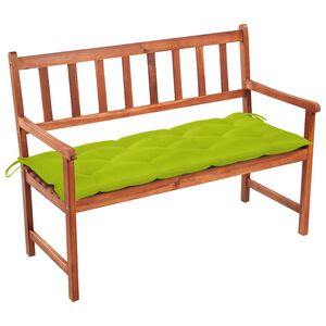 vidaXL Garden Bench with Cushion 120 cm Solid Acacia Wood