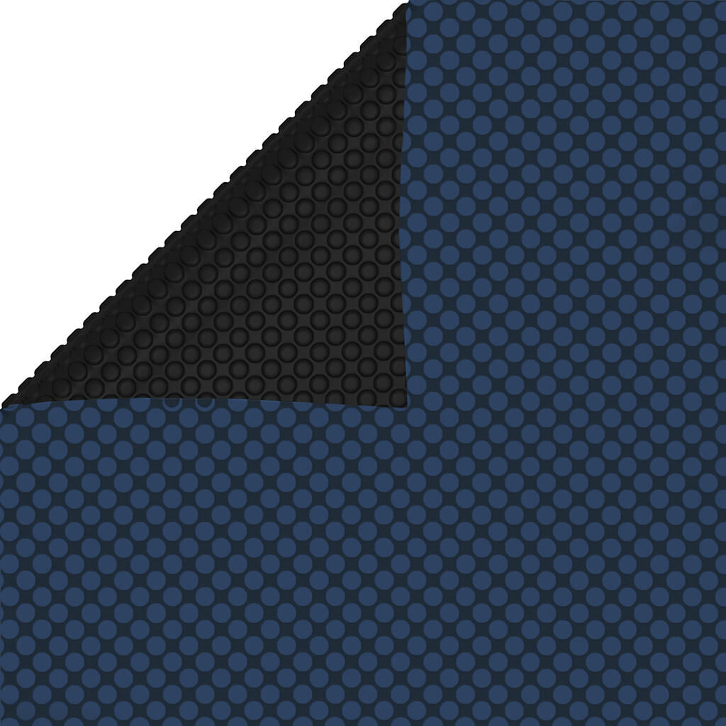 vidaXL Floating PE Solar Pool Film 400x200 cm Black and Blue