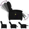 vidaXL Massage Recliner Chair Black Faux Leather