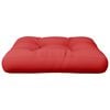 vidaXL Pallet Cushion Red 50x50x12 cm Fabric