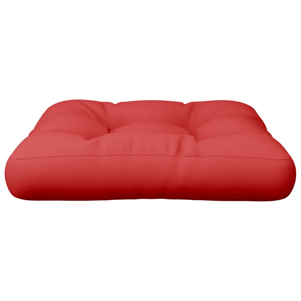 vidaXL Pallet Cushion Red 50x50x12 cm Fabric