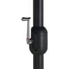 vidaXL Garden Parasol with Aluminium Pole 460x270 cm Black