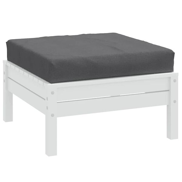 vidaXL Pallet Cushion Melange Anthracite 60x60x9.5 cm Fabric