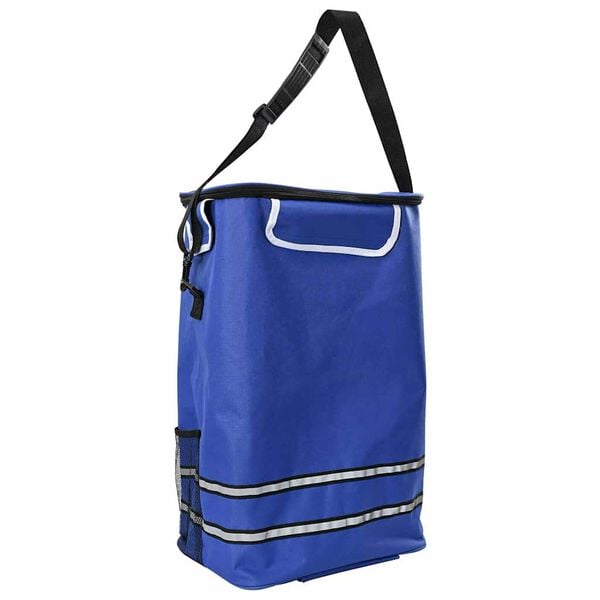 vidaXL Shopping Trolley Blue 36.5 x 46.5 x 100.5 cm Oxford fabric