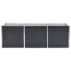 vidaXL Garden Raised Bed Anthracite 240x80x77 cm Galvanised Steel