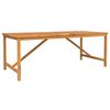 vidaXL Garden Dining Set 9 pcs Brown 200 x 90 x 74 cm
