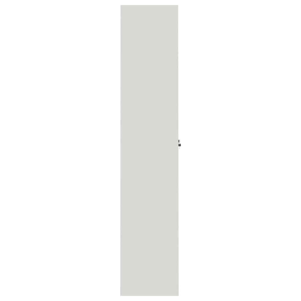 vidaXL File Cabinet Light Grey 90x40x200 cm Steel