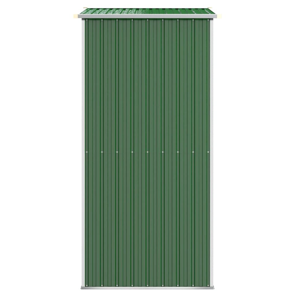 vidaXL Garden Shed Green 192x108x223 cm Galvanised Steel