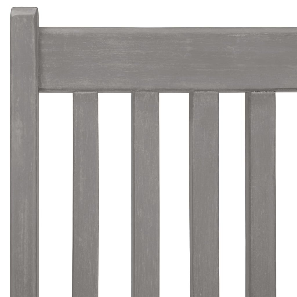 vidaXL Garden Reclining Chairs 2 pcs Grey Solid Acacia Wood