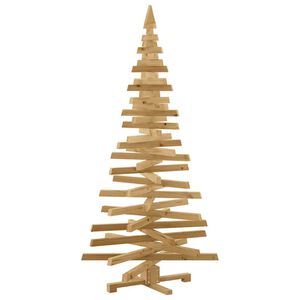 vidaXL Christmas Trees with Stand Brown 180 cm Solid pine wood