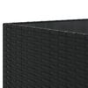 vidaXL 10 Piece Garden Sofa Set with Cushions Black Poly Rattan