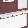 vidaXL Chicken Coop with Nest Box Mocha and White Solid Fir Wood