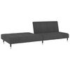 vidaXL 2-Seater Sofa Bed Dark Grey Velvet