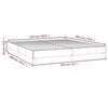 vidaXL Bed Frame without Mattress White 152x203 cm Queen Faux Leather