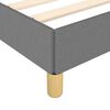 vidaXL Bed Frame without Mattress Dark Grey King Fabric