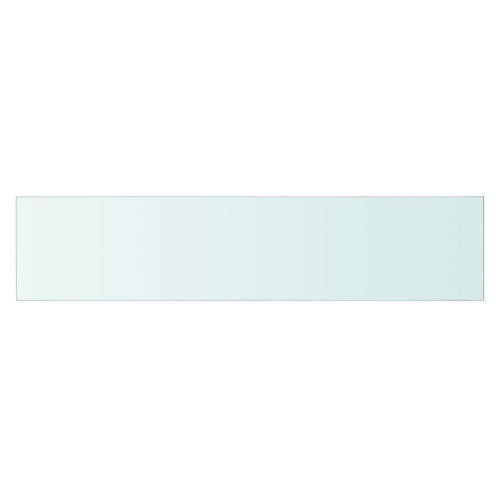 vidaXL Shelf Panel Glass Clear 90x20 cm