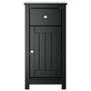 vidaXL Bathroom Cabinet BERG Black 40x34x80 cm Solid Wood Pine