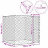 vidaXL Dog Cage Silver 200 x 200 x 200 cm Steel and PE