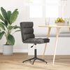 vidaXL Dining Chair Black Faux Leather