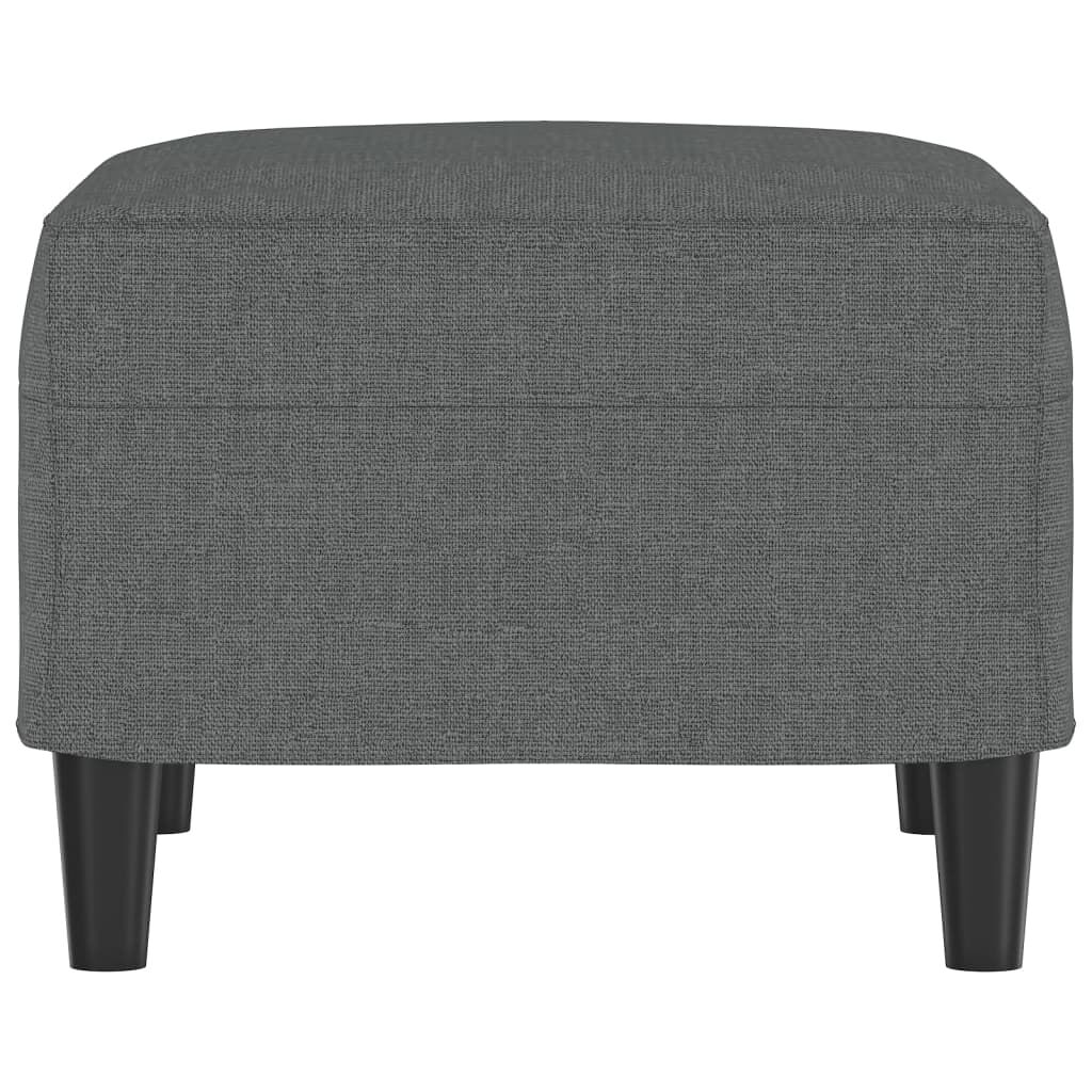 vidaXL Footstool Dark Grey 60x50x41 cm Fabric