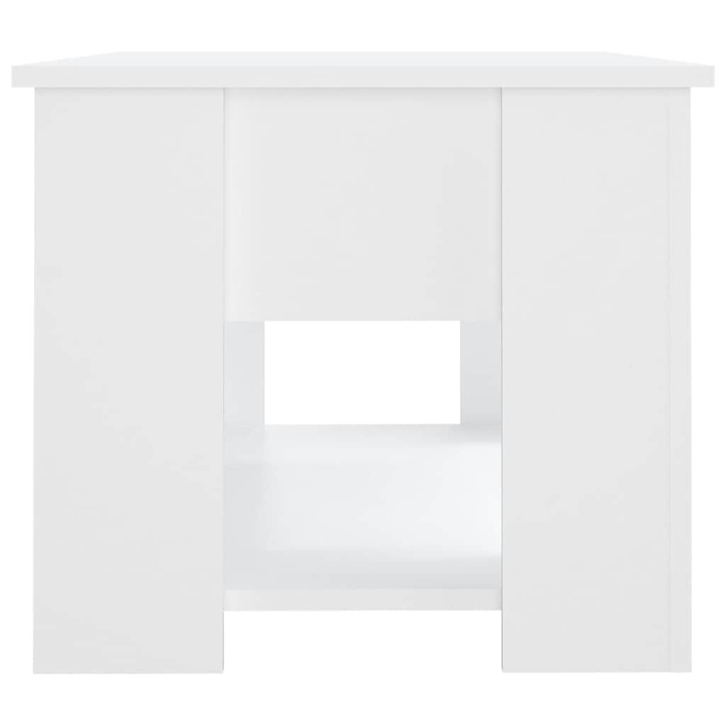 vidaXL Coffee Table White 79x49x41 cm Engineered Wood