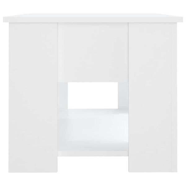 vidaXL Coffee Table White 79x49x41 cm Engineered Wood