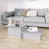 vidaXL Coffee Table Grey Sonoma 111.5x50x33 cm Engineered Wood