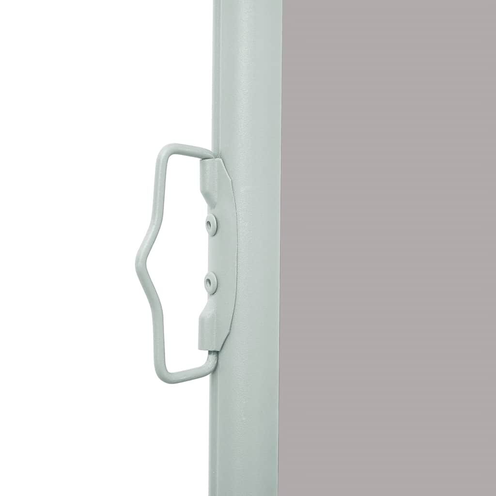 vidaXL Patio Retractable Side Awning 120x500 cm Grey