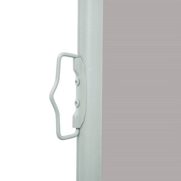 vidaXL Patio Retractable Side Awning 120x500 cm Grey