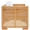 vidaXL Garden Sofa Chair with Cream Cushions Solid Wood Teak