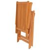 vidaXL Garden Chairs 6 pcs with Green Cushions Solid Teak Wood