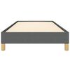 vidaXL Bed Frame without Mattress Dark Grey 100x190 cm Twin Fabric