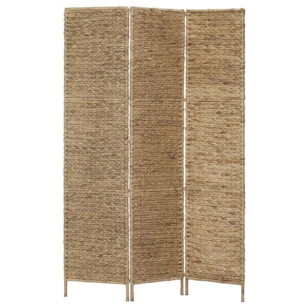 vidaXL 3-Panel Room Divider 116x160 cm Water Hyacinth