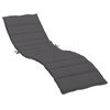 vidaXL Sun Lounger Cushion Anthracite 200x70x3cm Oxford Fabric