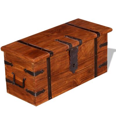 vidaXL Two Piece Storage Chest Set Solid Wood