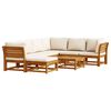 vidaXL 8 Piece Garden Lounge Set with Cushions Solid Wood Acacia