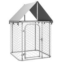 vidaXL Outdoor Dog Kennel with Roof 100x100x150 cm