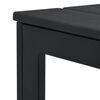 vidaXL Coffee Table Black 78x78x74 cm HDPE Wood Look