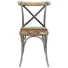 vidaXL Dining Chairs 2 pcs Solid Reclaimed Wood