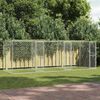 vidaXL Dog Cage Silver 600 x 200 x 200 cm Galvanised Steel