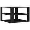 vidaXL Coffee Table Black 59.5x59.5x40 cm Engineered Wood