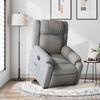 vidaXL Stand up Recliner Chair Light Grey Fabric