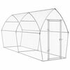 vidaXL Chicken Cage Silver 400x105x182 cm Galvanised Steel