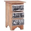 vidaXL Bedside Cabinet 30x30x51 cm Solid Mahogany Wood